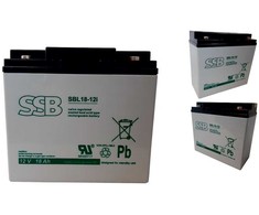 SSB Akumuliatorius SBL 18-12i 12V 18Ah, skirtas UPS APC, Ever, Fideltronik, Eaton Powerware