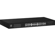 Šakotuvas Level One Jungiklis LevelOne 24x GE GEP- 2841 2xGSFP 19 "370W 24xPoE +