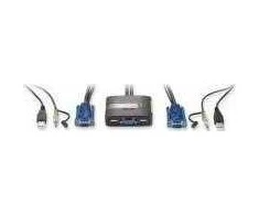 Level One KVM perjungiklis LevelOne 2x USB KVM-0223 mit Garso - KVM-0223