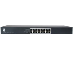 Šakotuvas Level One Carruzzo LevelOne GEU-1632 Ne-valdomas Gigabit Ethernet (10/100/1000) 1U Pilka