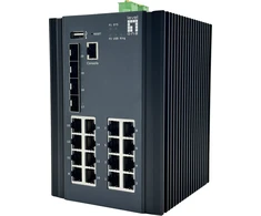 Šakotuvas Level One Carruzzo LevelOne IGU-2071 tinklo komutatorius Valdomas L2+ Gigabit Ethernet (10/100/1000) Juoda