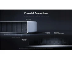 „Lexar“ „Lexar“ profesionali darbo eigos prijungimo stotis su „Thunderbolt4“ ryšiu, 6 modulių skyra