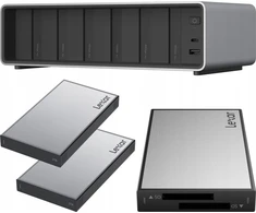 Lexar „Lexar Professional Workflow Pro“ skaitytuvas su „Thunderbolt 4“ jungtimi I su dvigubu SD skaitytuvu ir 2x2TB SSD