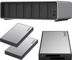 „Lexar Professional Workflow Pro“ su „Thunderbolt4“ uplink I, SD / „Micro SD“ skaitytuvu ir 2 x 2 TB SSD