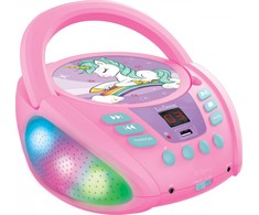 CD grotuvas Lexibook (Vienaragis), AUX/Bluetooth, Rožinės spalvos
