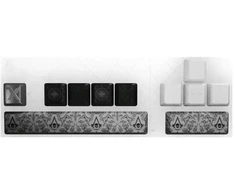 Pixminds LEXIP Juodas FLAG RESYNCED TATOO KEYCAPS-SET FOR Mechaninė klaviatūra