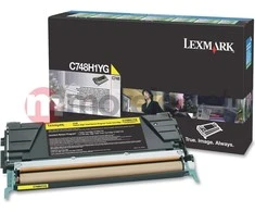 Lexmark HC (C748H1YG) Return, geltona kasetė