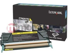 Tonerio kasetė Lexmark C746A1YG, geltona, originali (C746A1YG).