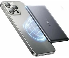 Lexon MINIMAG išorinė baterija, tamsiai pilka