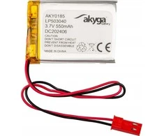 Li-Po baterija LP503040 Akyga AKY0185 3,7 V / 550 mAh PCM JST 2 kontaktų jungtis, 150 mm