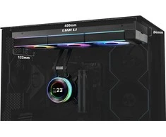 Lian Li HYDROSHIFT II LCD-C 360CL ARGB All-in-One Liquid Cooler – juodos spalvos