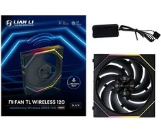Lian Li UNI FAN TL Wireless korpuso ventiliatorius, ARGB, PWM – 120 mm, juodos spalvos