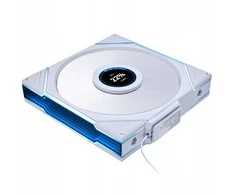 Lian Li UNI FAN TL LCD Wireless korpuso ventiliatorius, ARGB, PWM – Reverse Blade, 140mm, baltos spalvos