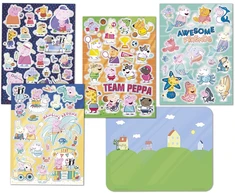 Licencja Ccg Mz Import CCG Peppa Pig naklejki na szybę BT360129 60129
