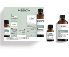 Set Lierac: Anti-Blemish Protocol Stop Spots Anti Spot Local Treatment Kreminis For Face, 15 ml + Anti-Blemish Peeling Exfoliating Peeling Lotion, 100 ml