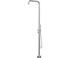 Grindinė dušo sistema Deante Silia NQS_F4GM, Brushed steel