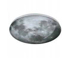„Light Prestige Luna LP-1106/1C“ lubinis šviestuvas „Luna“ lubinis šviestuvas modernus apskritimo formos kosmosas 1x24W LED 4000K pilka/balta