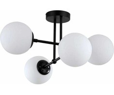 Light Prestige pakabinamas šviestuvas Miegamojo pakabinamas šviestuvas juodos Romos stiklo pieno molekulės