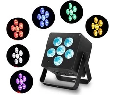 LIGHT4ME ACCU PAR RGBWA-UV baterijos prožektorius 440