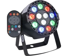LIGHT4ME P12 LED PAR RGBW - nuotoliniu būdu valdomas scenos apšvietimas