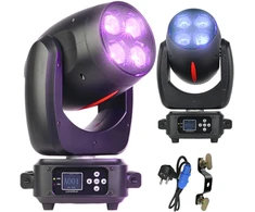 LIGHT4ME Raudonas LINE WASH 4x40W LED judanti galvutė o