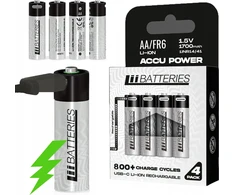 LiiBateries LIIBATTERIES LI-ON BATERIJOS TIPO AA 4vnt