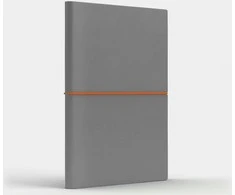 Like U Notebook A5 Fun M šviesiai pilkos / oranžinės spalvos taškai