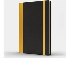 Like U Notebook A5 Pro M + taškai juoda / geltona
