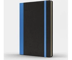 Like U Notebook A5 Pro M + taškai juoda / mėlyna