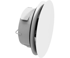 LINDAB priekinė plokštė AIRYFP ROUN Ø125 mm, apvali, skirta montuoti į AIRYB vožtuvo korpusą, spalva RAL9003.