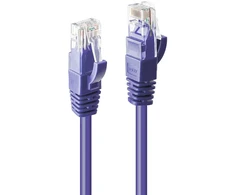 Tinklo Kabelis - LINDY Cat.6 U/UTP Tinklo Kabelis, RJ45, M/M, 250MHz, 15 m, Purpurinis