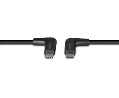 USB Kabelis - LINDY USB 3.2 Type C Laidas, M/M, 10Gbps, 60W PD, 2 x 90° kampas, 1.5 m, Juodas