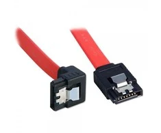 Kabelis - LINDY 1m Vidinis SATA III Kabelis 2x7 Pin Latch 90°