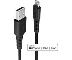 USB Kabelis - LINDY USB Type A į Lightning Laidas, M/M, 480Mbps, 2 m, Juodas