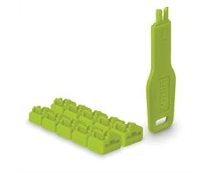 Tinklo Priedas - LINDY RJ45 Prievado Blokatorius 10 vnt . + 1 Raktas, ABS Žalias