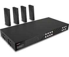 AV Ilgintuvas - LINDY Cat.6 HDMI 4K60 HDBaseT Matrix su 4 Imtuvais 150 m