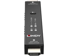 HDMI Signal Generator &amp; Ekranas Emulator - Lindy HDMI 4K60 Signalo Generatorius ir Ekrano Emuliatorius 3840x2160@60Hz Metalinis Korpusas Juodas