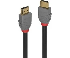 HDMI Laidas - LINDY Anthra Line HDMI Laidas, M/M, Ultra Didelės Spartos, 48Gbps, 10240x4320@120Hz, 0.5 m, Juodas
