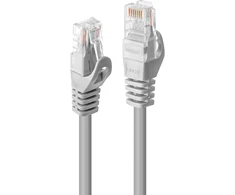 Tinklo Kabelis - LINDY Cat.5e U/UTP Tinklo Kabelis, RJ45, M/M, 100MHz, CCA, 5 m, Pilkas