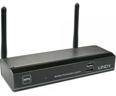 Laikiklis Lindy Bevielis VGA ir HDMI siųstuvas (tinklo modulis) projektoriui / monitoriui Lindy 32701