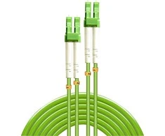 Pluoštinis Optinis Kabelis - LINDY Pluoštinis Optinis Kabelis LC/LC, 50/125µm, OM5, LSZH, 100Gbps, 10 m, Žalias