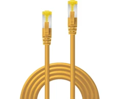 Tinklo Kabelis - LINDY RJ45 S/FTP LSZH Tinklo Kabelis, Cat.6A Kištukas, Cat.7 Neapdirbtas Kabelis, 1 m, Geltonas
