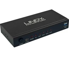 HDMI Skirstytuvas - LINDY 4 Prievadų HDMI 10.2G Skirstytuvas, Juodas
