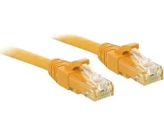 Tinklo Kabelis - LINDY Cat.6 U/UTP Tinklo Kabelis, RJ45, M/M, 250MHz, 10 m, Geltonas