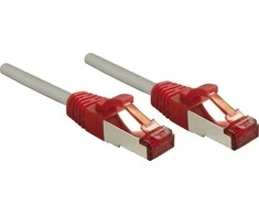 Tinklo Kabelis - LINDY CrossOver Cat.6 S/FTP Tinklo Kabelis, RJ45, M/M, 250MHz, 27AWG, 0.5 m, Pilkas