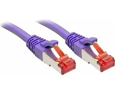 Tinklo Kabelis - LINDY Cat.6 S/FTP Tinklo Kabelis, RJ45, M/M, 250MHz, 27AWG, 7.5 m, Purpurinis