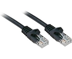 Tinklo Kabelis - LINDY Cat.6 U/UTP Tinklo Kabelis, RJ45, M/M, 250MHz, CCA, 7.5 m, Juodas