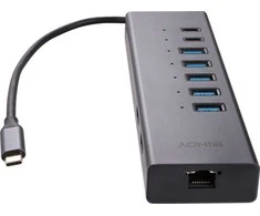 Nešiojamojo Kompiuterio Mini Dokavimo Stotis - LINDY DST-Mini Duo, USB-C Dokas, 2x 4K HDMI, PD 100W, Gigabit Ethernet