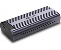 M.2 SSD Korpusas - LINDY M.2 SSD USB4 NVMe 40Gbps su Aliuminio Aušintuvu