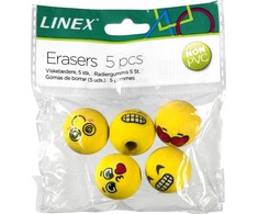 Linex LINEX EMOJI pieštukų trintukai, pakuotėje 5 vnt., 400114751